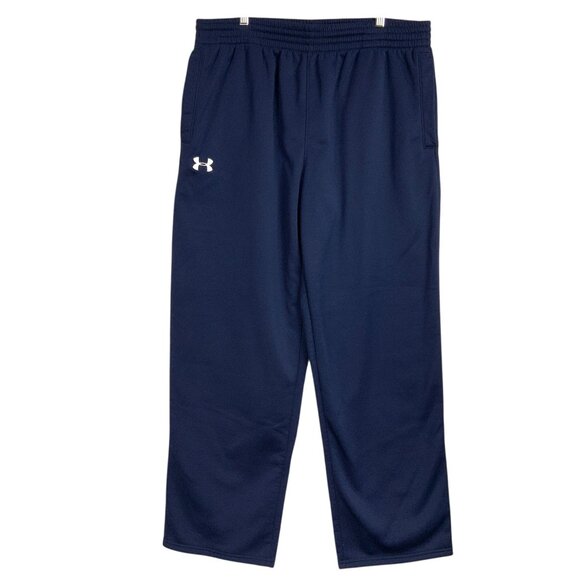 Under Armour Blue Elastic Waist Drawstring Pull-On Wide Leg Sweatpants Size XL - Picture 1 of 5